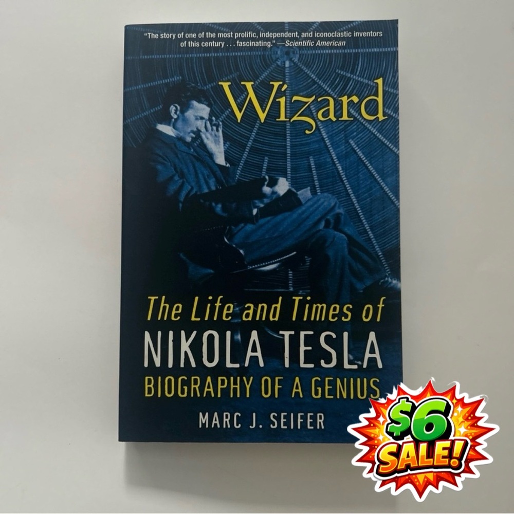 Wizard: The Life & Times of Nikola Tesla Biography Book Paperback